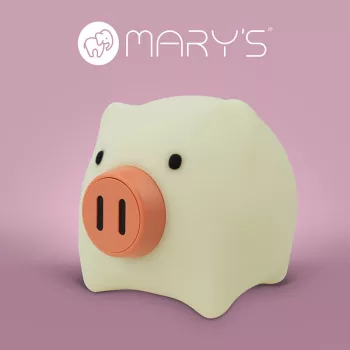   Éjszakai fény, akkumulátoros, USB kábellel,2,4W, CCT (1800-6500K), Akkumulátor kapacitása: 900mAh / 3.7V, Bemeneti feszültség: 5V DC 1A,
103x125x96mm, Malacka, Fehér