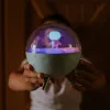  Ecolight LED éjszakai lámpa, USB,0,7W,RGB+3000K, 1200mAh  5V DC 1A, Holdmanó, Fehér