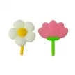 Éjszakai LED Lámpa, Kapibara Florist, Fehér, Akkumulátoros, USB kábellel,  2,5W, 3000K+ RGB, IP20, Akkumulátor kapacitása: 3.7V 1200mAh, Bemeneti feszültség: 5V DC, 91x111x92mm