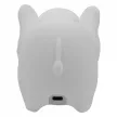 Éjszakai LED Lámpa, Elefánt, Fehér, Akkumulátoros, USB kábellel , 1w, 3000K+RGB, Bemeneti feszültség: 5V C 1A, Bemeneti feszültség: 5V DC 1A, 136x87x112mm