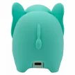 Éjszakai LED Lámpa, Elefánt, Türkiz, Akkumulátoros, USB kábellel , 1W,  6000K, Akkumulátor kapacitása: 500 mAh, Bemeneti feszültség: 5V DC 1A, 137x86x114mm