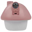 MW61496 - Ecolight LED párásító, USB-s, 2,5W, 3000K, 5V DC, 2000mAh, Gombaházikó, Rózsaszín