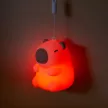 Ecolight LED-es kulcstartó, 2,5W, RGB+3000K, DC 5V 0.5A, 500mAh/3.7V, USB-C, 68x70.4x92.3, Kapibara
