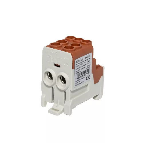 OMLC717 - Elosztóblokk 2x25/6x10 100A barna