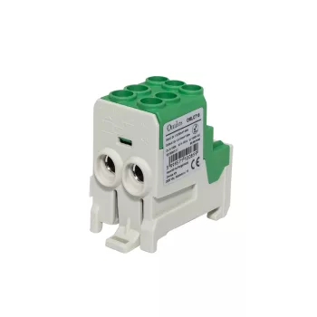 OMLC718 - Elosztóblokk 2x25/6x10 100A zöld