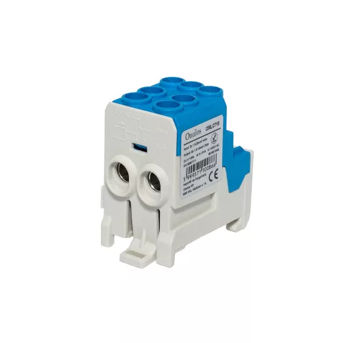 OMLC719 - Elosztóblokk 2x25/6x10 100A kék