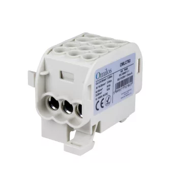   OMLC763 - Fővezetéki leágazókapocs 1P 25/16 szürke, 3 sor