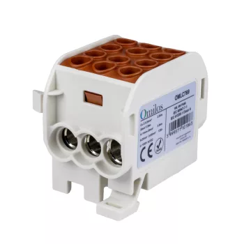 OMLC769 - Fővezetéki leágazókapocs 1P 35/25 barna, 3 sor