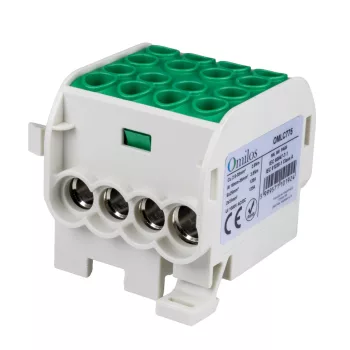OMLC775 - Fővezetéki leágazókapocs 1P 35/25 zöld, 4 sor
