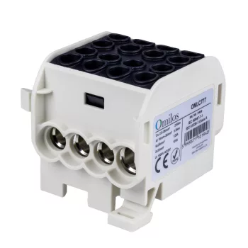   OMLC777 - Fővezetéki leágazókapocs 1P 35/25 fekete, 4 sor