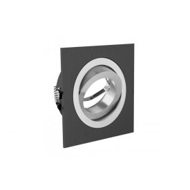   MORENA spot mennyezeti lámpatest, IP20, négyzet alakú, 1 szem, fekete