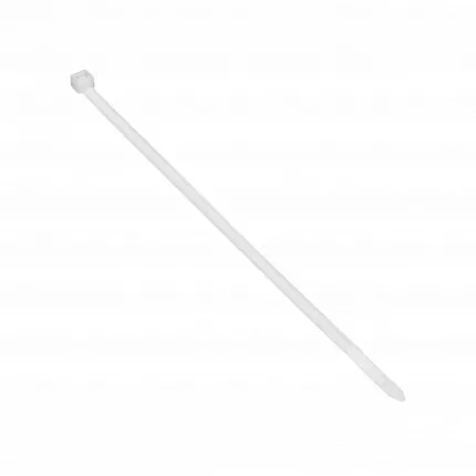 Kábelkötegelő természetes színű 2,5 mm széles, 100 mm hosszú, 100 db.