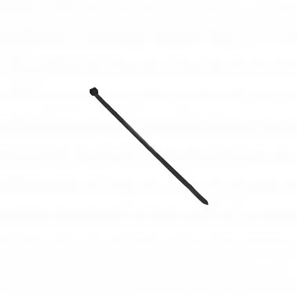 Kábelkötegelő fekete színű, UV-álló, 7,5 mm széles, 300 mm hosszú, 100 db.