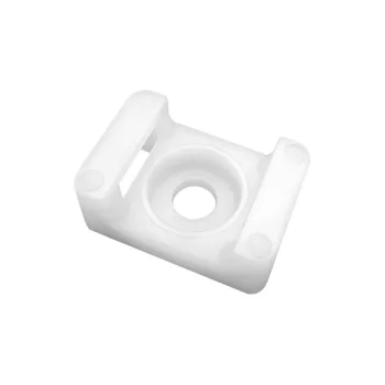   Nyerges kábelkötegelő csavaros rögzítés, 16x11mm, rögzítő furat 3,6mm, fekete, 100db.