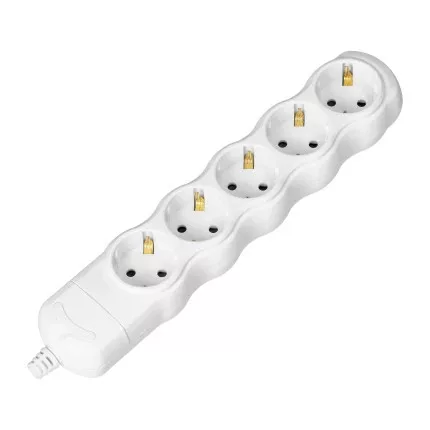 Aljzatelosztó 5x2P+E (Schuko)