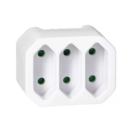 Aljzatelosztó 3x2P euro