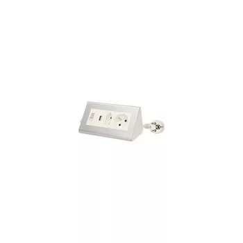Asztali hosszabbító aljzat kapcsolóval és USB töltővel