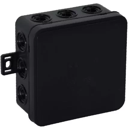 Felületre szerelhető csatlakozódoboz CLICK IP54 12 kábelbevezetés 85x85x41mm fehér