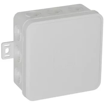   Felületre szerelhető csatlakozódoboz CLICK IP54 12 kábelbevezetés 85x85x41mm fehér