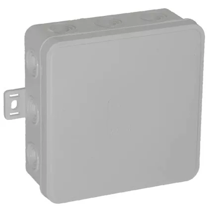 Felületre szerelhető csatlakozódoboz CLICK IP54 12 kábelbevezetés 100x100x41mm szürke