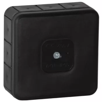   Felületre szerelhető csatlakozódoboz PRO IP55 400V 12 gumi kábelbevezetés 85x85x37mm fekete