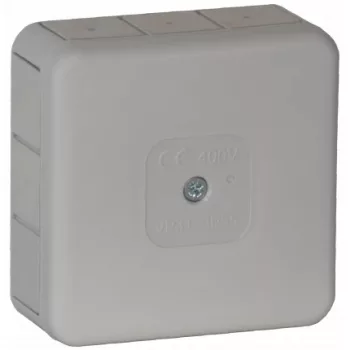   Felületre szerelhető csatlakozódoboz PRO IP55 400V 12 gumi kábelbevezetés 85x85x37mm szürke