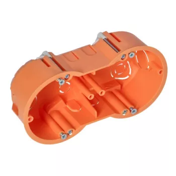   Süllyesztett csatlakozódoboz gipszkarton falakhoz - 60 mm, 2 rekesz, 70 db.