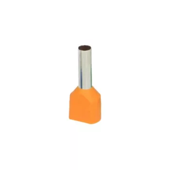   Szigetelt ikerkábel végcsatlakozók max. 4mm2 keresztmetszet, rézhüvely hossza: 12mm, buborékcsomagolás 25 db.