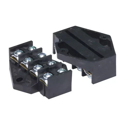 Kétsoros csatlakozóblokkok, 4 sáv x 2,5 mm2, 150 db.
