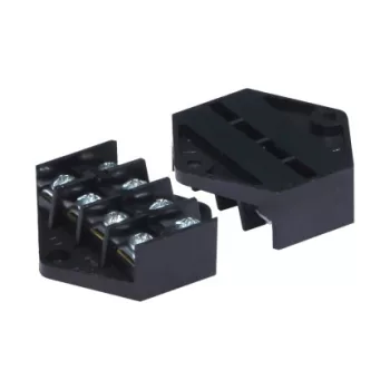 Kétsoros csatlakozóblokkok, 4 sáv x 4mm2, 50 db.