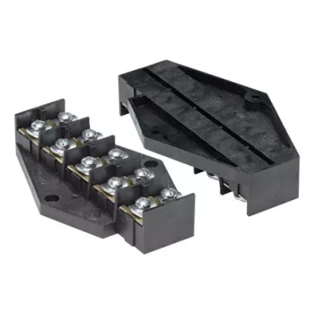 Kétsoros csatlakozóblokkok, 5 sáv x 16mm2, 10 db.