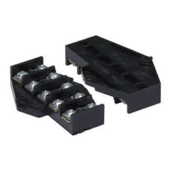 Kétsoros csatlakozóblokkok, 5 sáv x 2,5 mm2, 100 db.