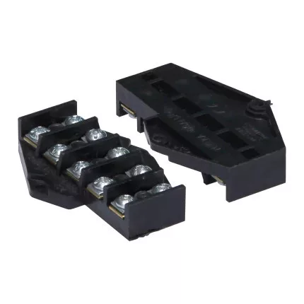 Kétsoros csatlakozóblokkok, 5 sáv x 2,5 mm2