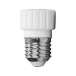 Az E27/GU10 izzótartó adapter segít a GU10 izzó (pl. LED izzó) használatában az E27 (nagyméretű) foglalatban.