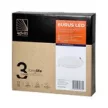 Orno LED panel, 18W, 4000K, 1300lm, IP20, süllyesztett, kerek, fehér