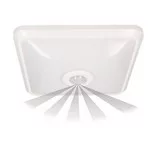 LED-es világítótest NYK LED PIR érzékelővel, 12W névleges terheléssel: 12W, fényáram: 850lm, PC, szín: fehér