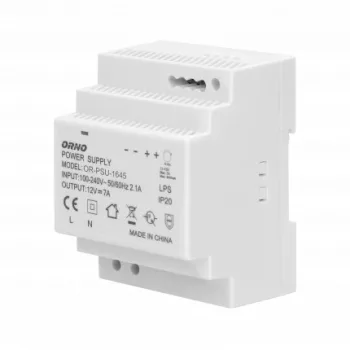   DIN sínes hálózati adapter, 84W 12V DC 7A, szélesség: 4 db