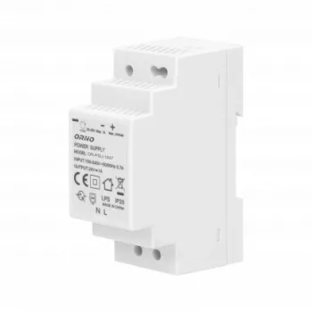   DIN sínes hálózati adapter, 24W 24VDC, 1A, szélesség: 2 db