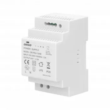   DIN sínes hálózati adapter, 60W 24VDC, 2,5A, szélesség: 3 db