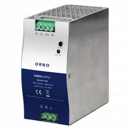 Ipari tápegység DIN sínre, 24VDC, 10A, 240W, fémház, 24VDC, 10A, 240W, fémház