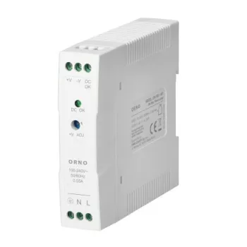   Ipari tápegység DIN sínre, 24VDC, 1A, 20W, műanyag házban