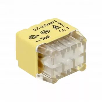   6 vezetékes push-in csatlakozó 0,75-2,5mm2 vezetékhez; IEC 300V/24A; 10db