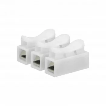 Rugós vezetékcsatlakozók. 3 x 2,5 mm2 IEC 250V/5A, 10 db.