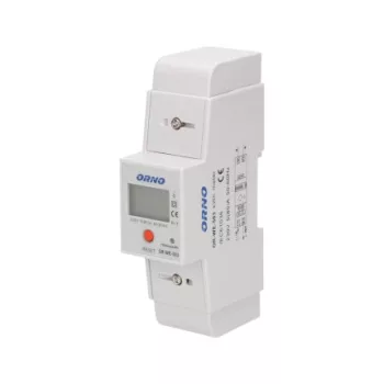   1 fázisú áramfogyasztás mérő, 80A, MID, kiegészítő számláló, impulzus kimenet, RESET gomb, 2 modul, RS-485