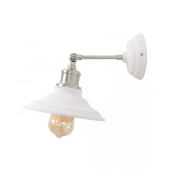   LORET,7871,AC220-240V,50/60Hz,1*E27, max.40W, IP20, átmérő 20 cm, fehér, szimpla, fali lámpatest, fehér
