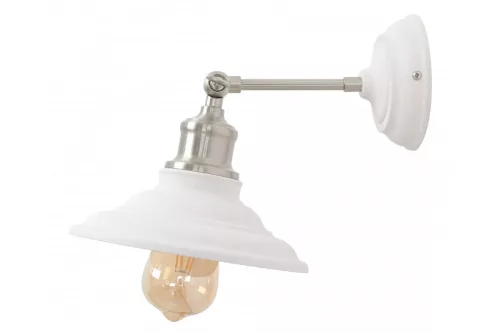 LORET,7871,AC220-240V,50/60Hz,1*E27, max.40W, IP20, átmérő 20 cm, fehér, szimpla, fali lámpatest, fehér