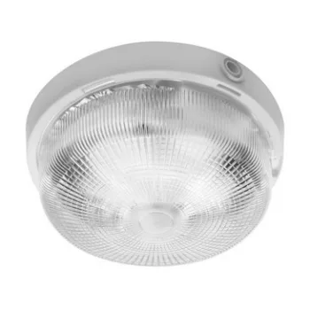   Mennyezeti RINGO, 1xE27, IP44, max 100W, fehér, ABS/edzett gxlass