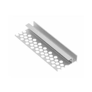   GLAX alumínium profil mennyezet LED szalaghoz (+technikai burkolat) gipszkartonlapokba való beépítéshez, L=3 m, eloxálatlanul