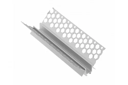 GLAX alumínium profil szögletes belső LED szalaghoz (+technikai burkolat) gipszkartonlapokba való beépítéshez, L=3 m, eloxálatlanul