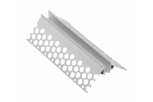 GLAX alumínium profil szögletes külső LED szalaghoz (+technikai burkolat) gipszkartonlapokba való beépítéshez, L=3 m, eloxálatlanul